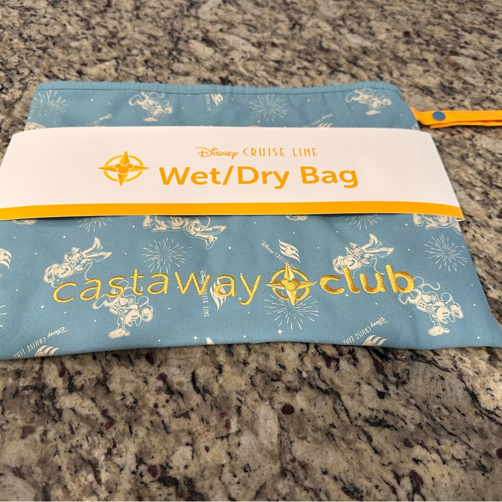 Disney Castaway Club Blue and Yellow Bag